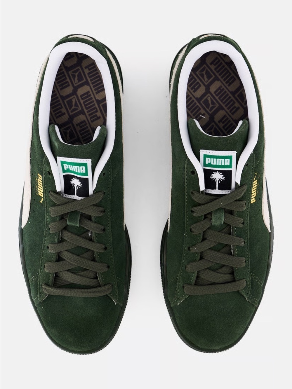Puma Men's Suedes in Dark Green